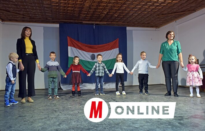 Az óvodások is kitettek magukért az ünnepi megemlékezésen (Gergely Árpád felvétele)