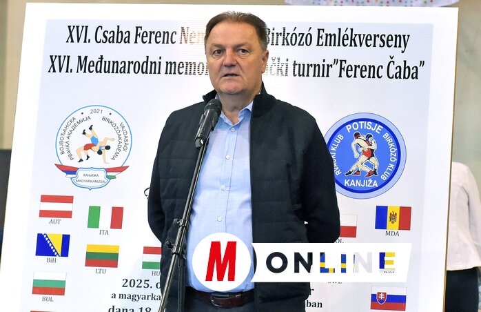 Kormányos László, a Tartományi Sport- és Ifjúsági Titkárság sporttal megbízott segédtitkára is szólt a sportolókhoz (Fotó: Gergely Árpád)