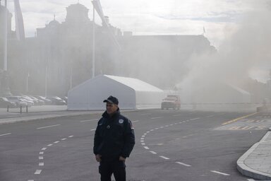 A pártelnök szerint a mai incidens szorosan kapcsolódik az elmúlt egy év eseményeihez (Fotó: Beta)