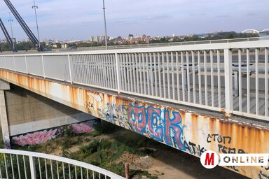 A híd rekonstrukciós munkálatai már három évvel ezelőtt megkezdődtek (Fotó: Dávid Csilla felvétele)