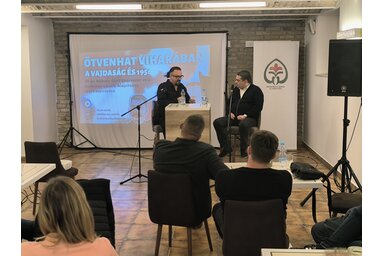 Az eseményen Baráth Gábor Gergely beszélgetett Lavro Ferenccel / Fotó: Dér Dianna