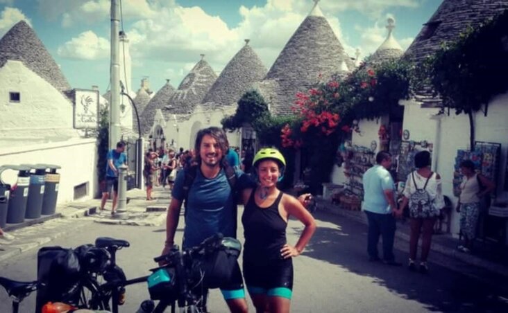 Kerékpártúrán a nővérével az olaszországi Pugliában (Fotó: Mauro Córdoba)