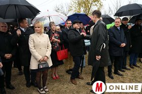 Kosztolányi Dezső mellszobrának felavatása Ludason