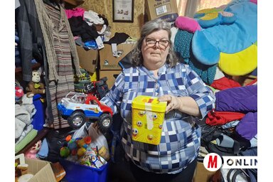 Osztrogonác Hajnalka kizárólag tárgyi felajánlásokat fogad el / Fotó: Bartus Bella