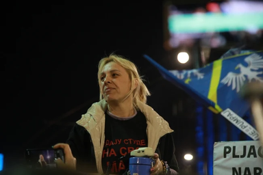 Tizenegyedik napja éhségsztrájkol Dijana Hrka. (Fotó: Beta/Miloš Miškov)