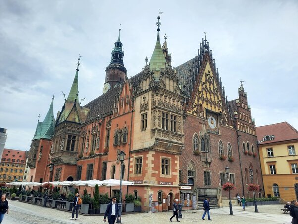 A városháza épülete