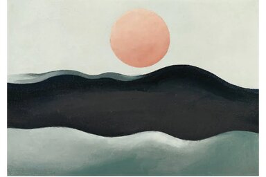 Giorgia O’Keeffe nem szokványos naplementéje / Forrás: https://www.widewalls.ch/magazine