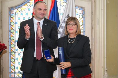 Simo Salapura és Maja Gojković  (Fotó: Tartományi kormány)