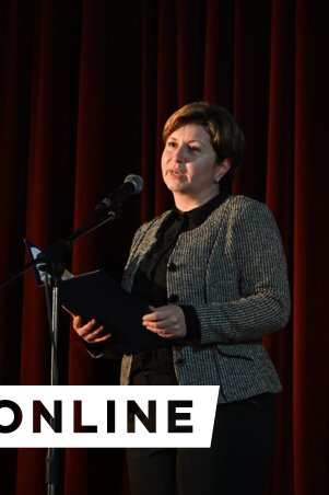 Sári Enikő a szórvány- és szigetmagyarság üzenetét továbbította (Ótos András felvétele)