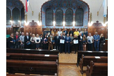 A díjazott sportolók, sportmunkások (Fotó: facebook.com/golicsilla)