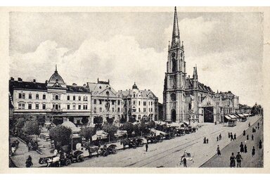 Az újvidéki katolikus templom (Mák Ferenc archívumából)