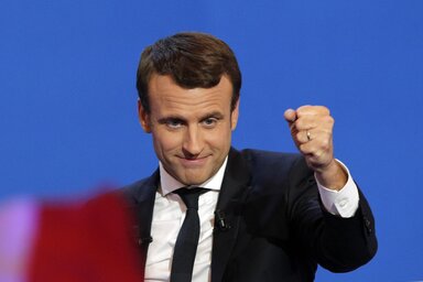 Emmanuel Macron (Fotó: Beta/AP)