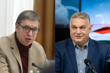 Aleksandar Vučić és Orbán Viktor (Fotó: Beta, MTI)