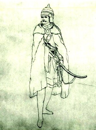 Egy Munkácsy-rajz: Magyar vezér