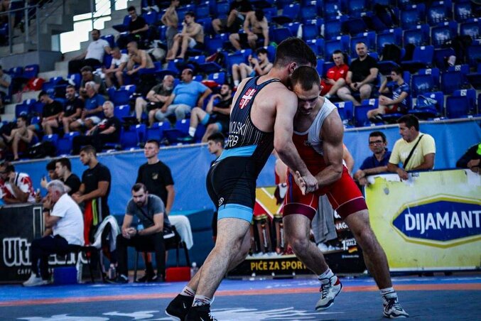 Pócs Noé egy pillanatra sem hagyja lankadni a figyelmét: a birkózás
számára nem csupán sport, hanem a kitartás és a fejlődés terepe (Fotó: Pócs Noé archívuma)