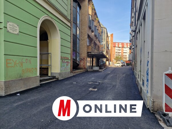 A leaszfaltozott Vuk Karadžić utca