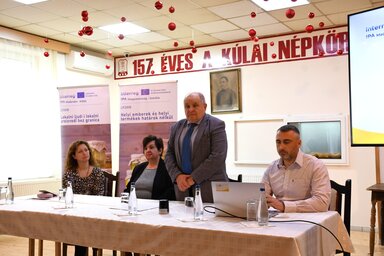 A Kúla és Bácsalmás közötti IPA-pályázat zárókonferenciáját a kúlai Népkör Magyar Művelődési Központban tartották meg (Fotó: Paraczky László)
