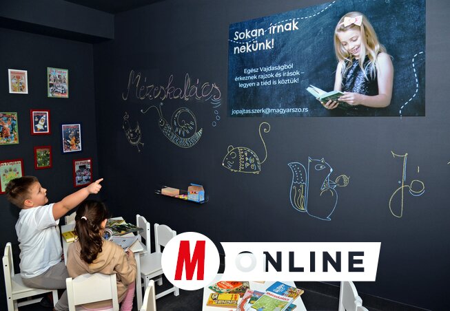 A gyermeksarokban, a múzeum legbarátságosabb pontján a sajtó története játékká alakul/Dávid Csilla