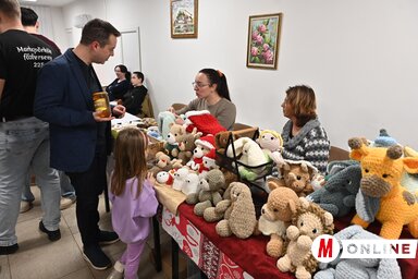 Kézműves termékek, játékok közül válogathattak a látogatók, ínyencségekkel várták őket (Fotó: Ótos András felvétele)