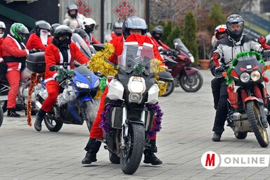 A Motoros Mikulások hagyományos humanitárius akciót december végén szokták megtartani (Fotó: Ótos András tavalyi felvétele)