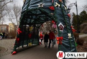 Újév utáni hangulat Újvidék utcáin