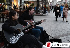 Újév utáni hangulat Újvidék utcáin