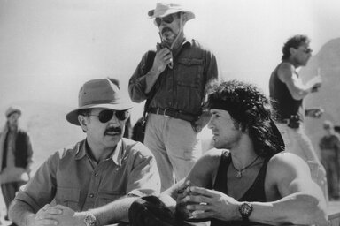 Kikövezte az utat a későbbi akciómozik számára – David Morrell és Sylvester Stallone (A fényképeket David Morrell engedélyével közöljük)