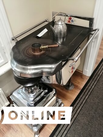 19. századi csokoládé-gyorsfőző alkalmatosság Bécsből