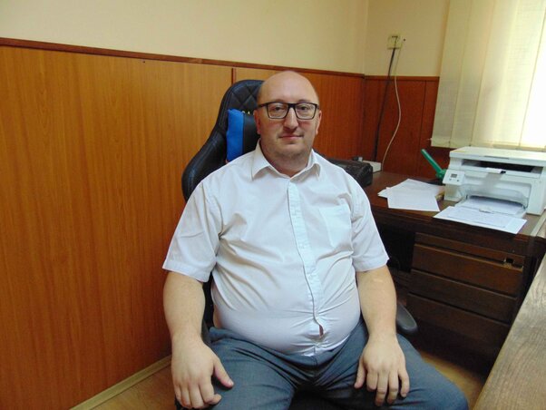 Tanók Tamás, a magyarcsernyei helyi közösség tanácselnöke (Fotó: Vidács Hajnalka)