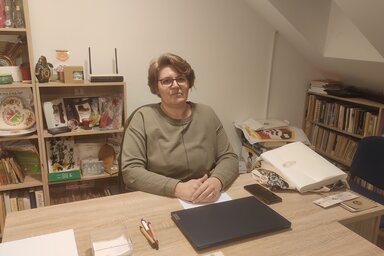 Horváth Attila felvétele -Mihók Tünde, a Tiszagyöngye Művelődési Egyesület elnöke