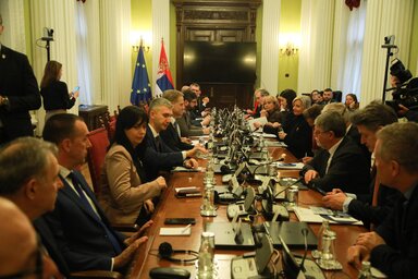 A proeurópai ellenzék személyre szabott szankciók lehetőségét is felvetette a belgrádi egyeztetéseken (Fotó: Beta)