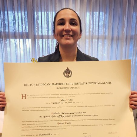 Evelin Hollandiában szerzett doktori fokozatot/Miedema-Bakos Evelin archívuma