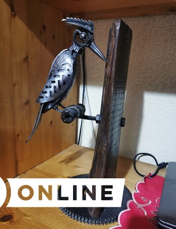 A harkály, amely fém és fa kombinációja (Fotó: Herceg Elizabetta)