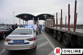 Kamionblokád Horgoson