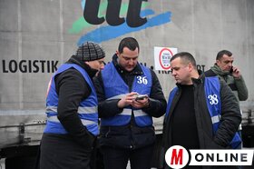 Kamionblokád Horgoson