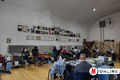 Az orvosi vizsgálatot követően 148-an adhattak vért Óbecsén (Fotó: Óbecsei Vöröskereszt)