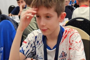 Leonid Ivanović tavaly a Budván megtartott Európai Ifjúsági Bajnokságon bronzérmes lett (Fotó: Szerbiai Sakkszövetség/Facebook)