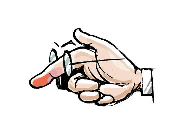 Az önarckép, amelyet mindannyian ismerünk (Léphaft Pál karikatúrája)