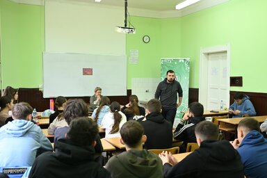 Az előadás felkeltette a középiskolások érdeklődését/Fotó: Molnár Edvárd
