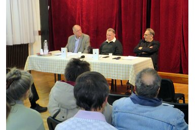 Újra Becskereken: Heinermann Péter, Klemm József és Léphaft Pál/Fotó: Kecskés István