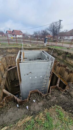 Kettő szivattyúállomás esetében már a betonkonstrukció is elkészült (Fotó: Kúti Gábor)
