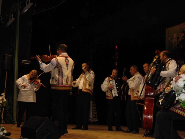 A bégatárnoki Vikentije Petrović Bokaluc Román Művelődési Egyesület zenekara román népdalokkal színesítette az estet