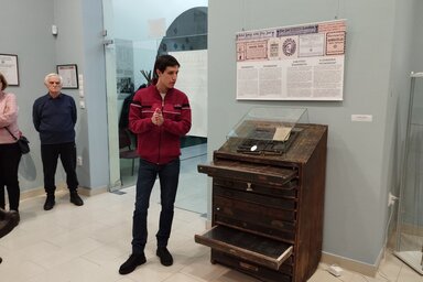 Fotó: Lukács Melinda / Kubičković Ákossal a nyomdászattól indultunk