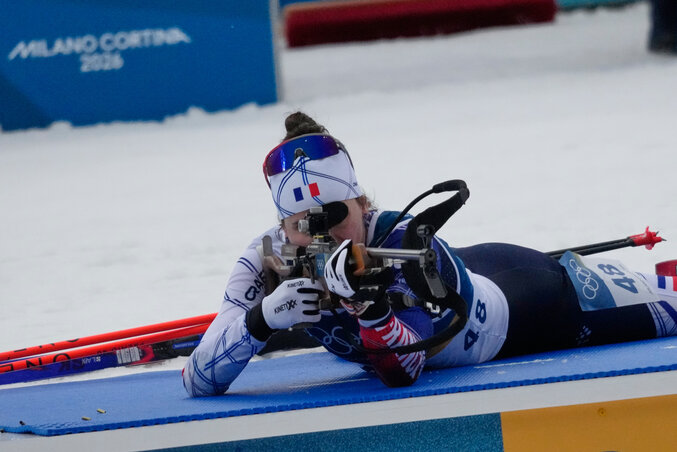 Beta/AP - Julia Simonnak egy lövőhiba belefért