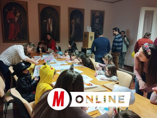 A farsangi műhelymunkán állatmaszkok készültek (Fotó: Kancsár Izabella felvétele)