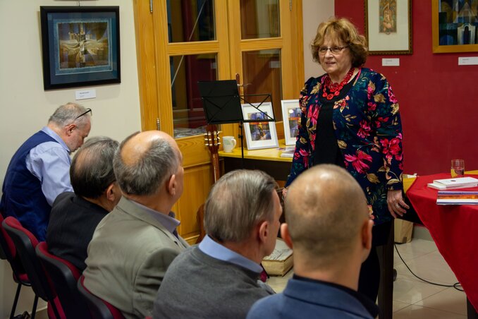 Jobbágy Ilona, a Berend-hagyaték gondozója/Fotó: Kőműves Zoltán