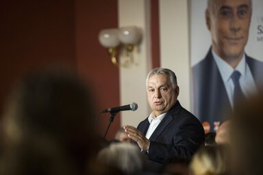 A magyar miniszterelnök hangsúlyozta, ez a kormány védte meg Magyarországot a migrációval, a bevándorlókkal szemben (Fotó: MTI)