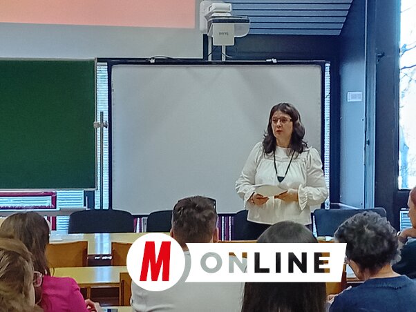 Dr. Horváth Futó Hargita egyetemi tanár üdvözli a jelenlevőket (Fotó: Paraczky László felvétele)