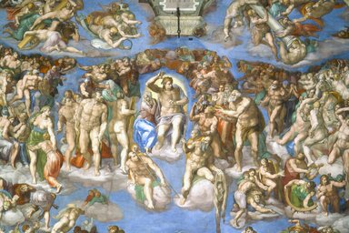 Michelangelo Buonarroti: Utolsó ítélet – részlet (Fotó: Wikimedia Commons)