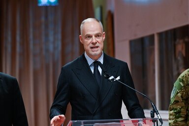 Szalay-Bobrovniczky Kristóf elfogadhatatlan provokációnak nevezte az ukrán elnök Magyarország miniszterelnökét fenyegető nyilatkozatát (Fotó: MTI)